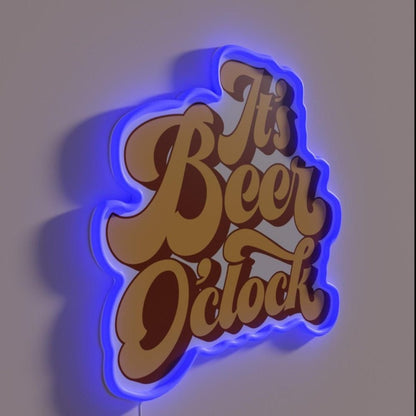 Time For Beer Guys Rgb Led Neon Sign - Shineneon