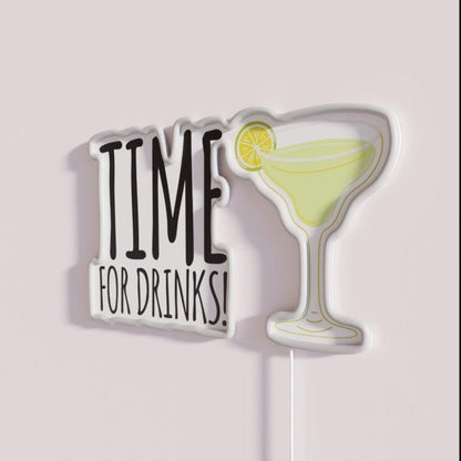 Time For Drinks Rgb Led Neon Sign - Shineneon