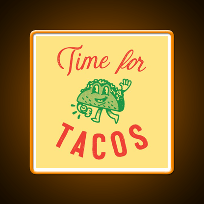 Time For Taco Led Neon Sign Mexican Food Sign Rgb Color - Shineneon