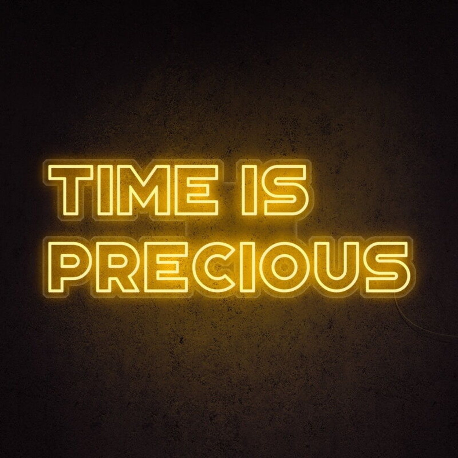Time Is Precious Led Neon Sign For Mindful And Motivational Spaces | Shineneon