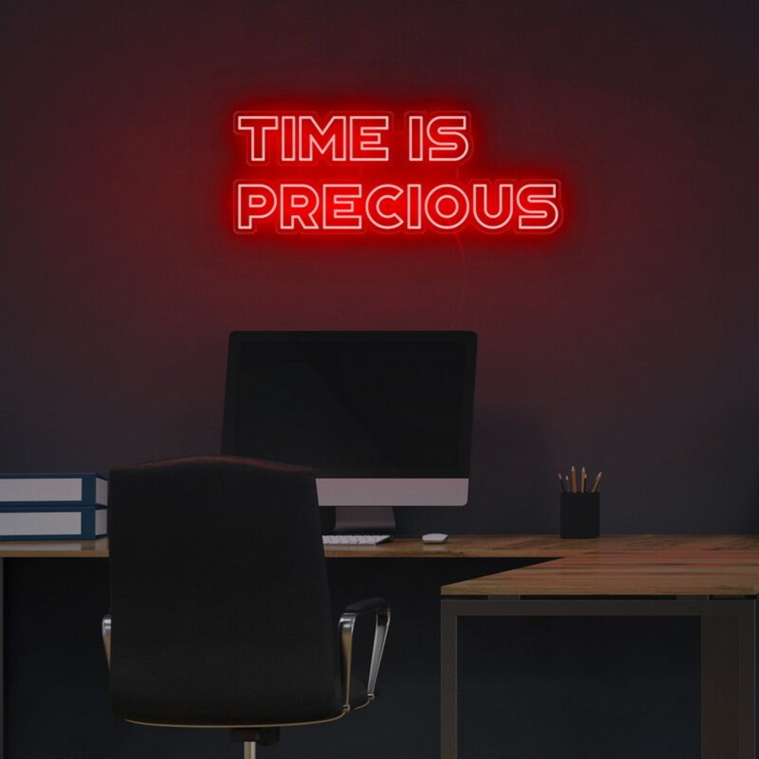 Time Is Precious Led Neon Sign For Mindful And Motivational Spaces | Shineneon