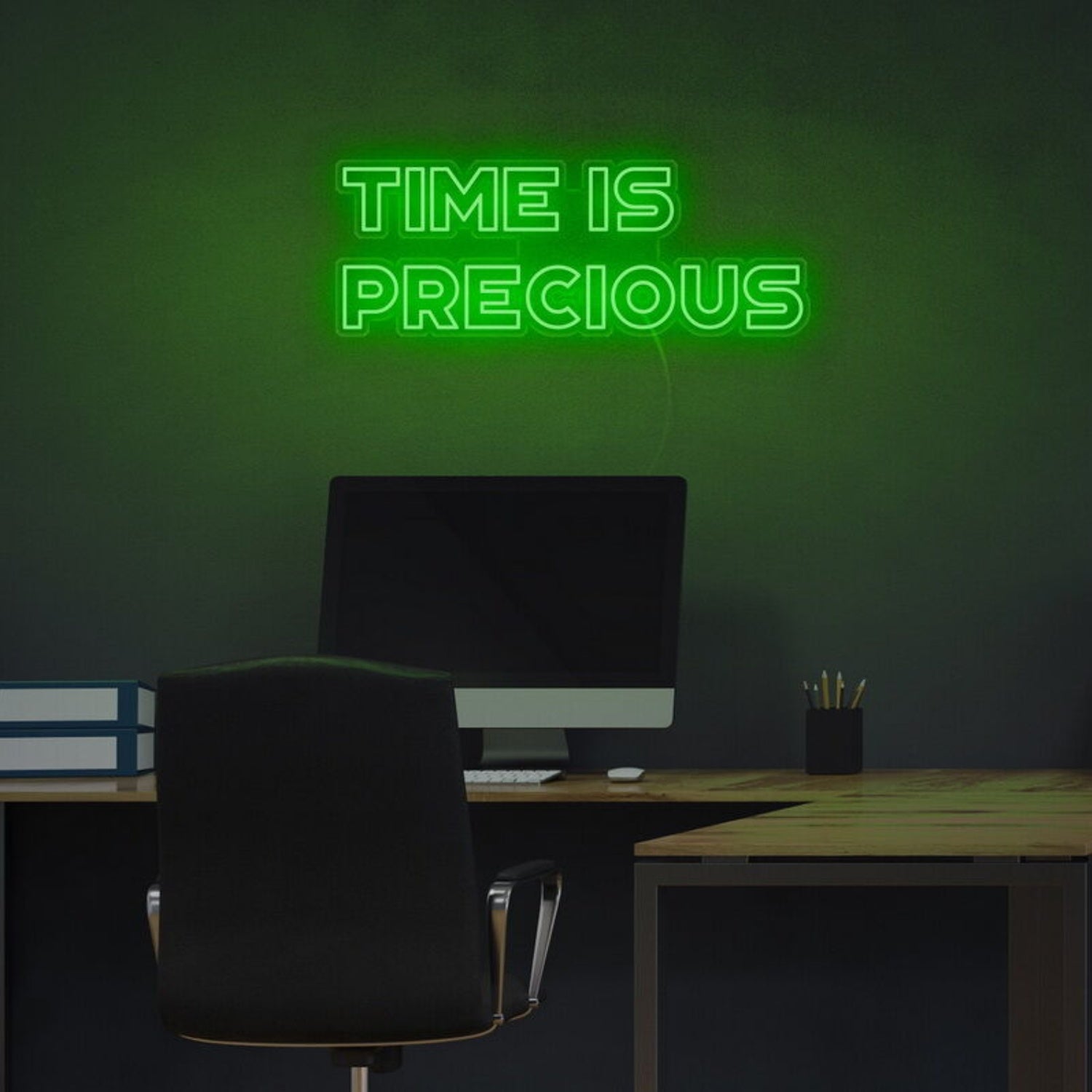 Time Is Precious Led Neon Sign For Mindful And Motivational Spaces | Shineneon