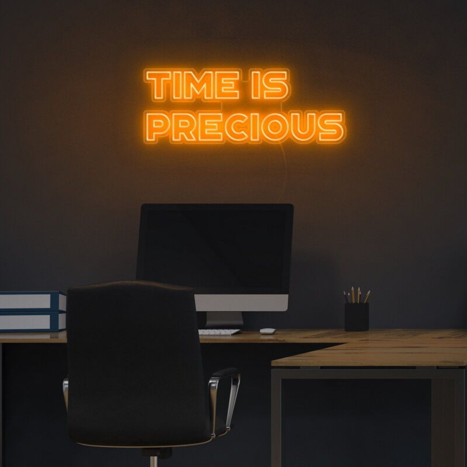 Time Is Precious Led Neon Sign For Mindful And Motivational Spaces | Shineneon