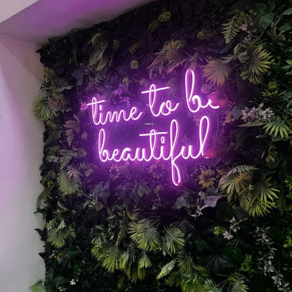 Time To Be Beautiful LED Neon Sign Wall Neon Sign - 01 Original Product Image