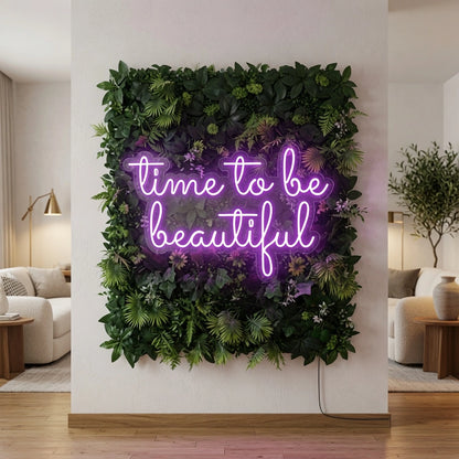 Time To Be Beautiful LED Neon Sign Wall Neon Sign - 02 High-Converting Product Image