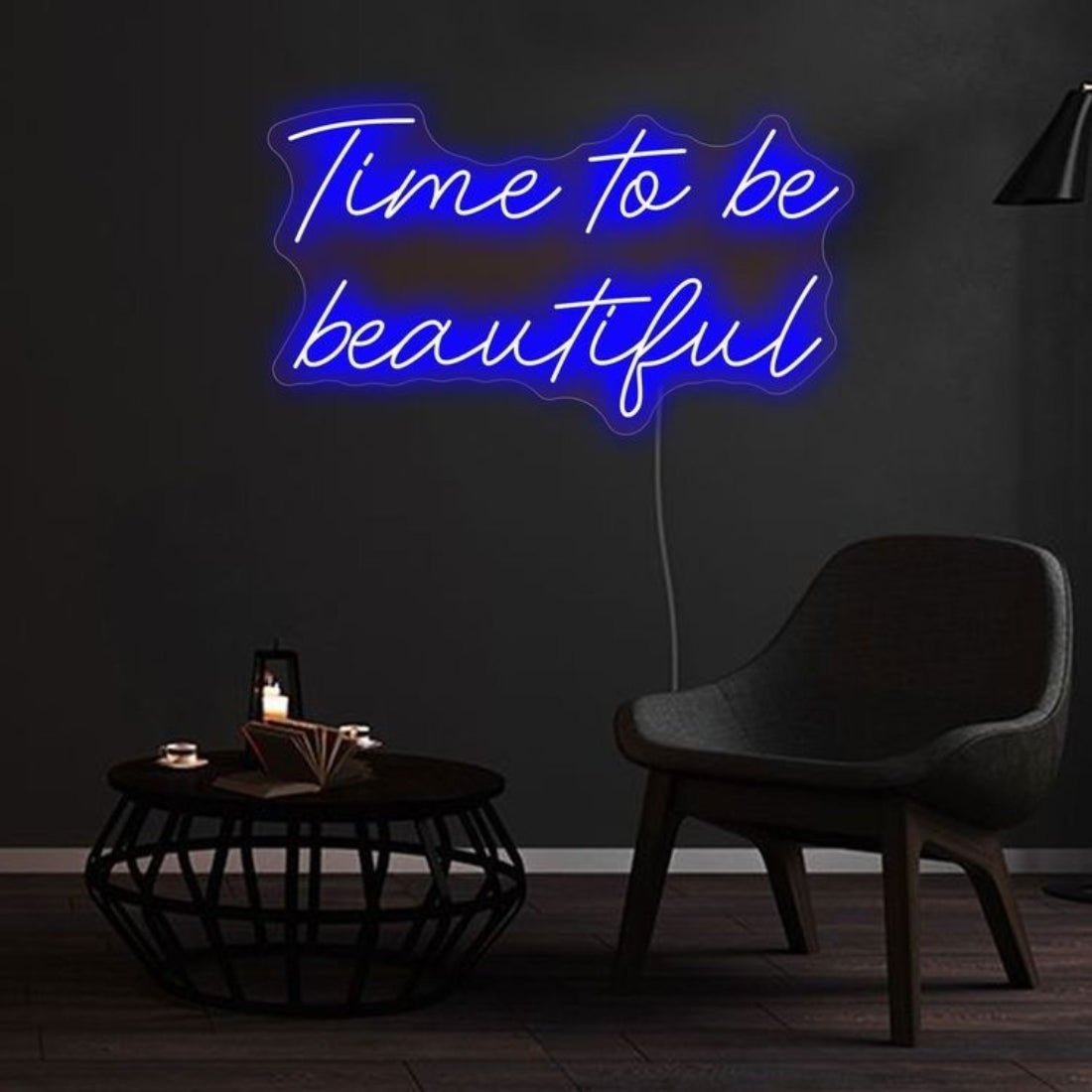 Time To Be Beautiful Led Sign Business Neon Signs - Shineneon