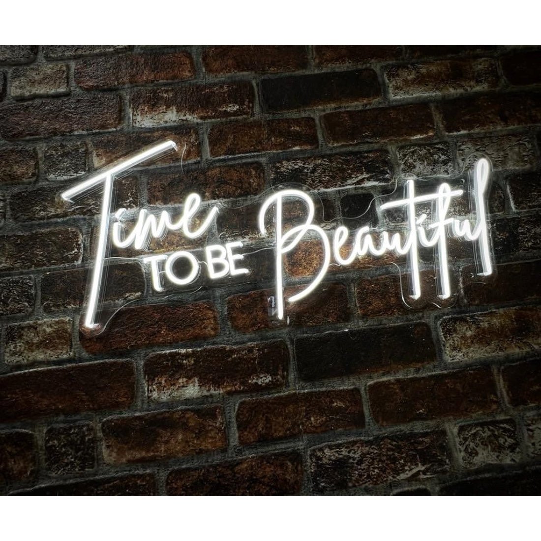 Time To Be Beautiful Neon Signs Neon Lights Led Neon Signs - Shineneon