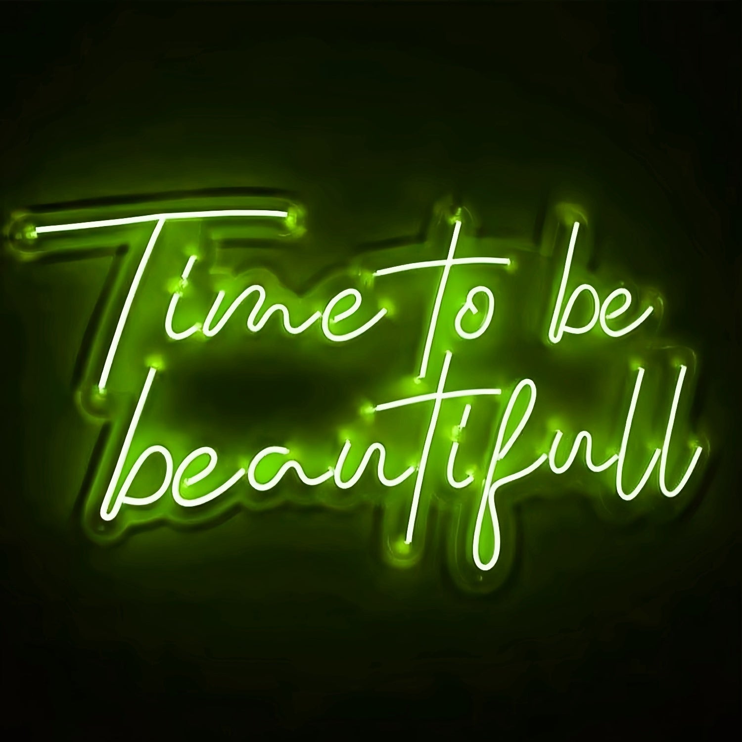 Time To Be Beautiful Radiate Elegance With Led Neon Sign | Shineneon