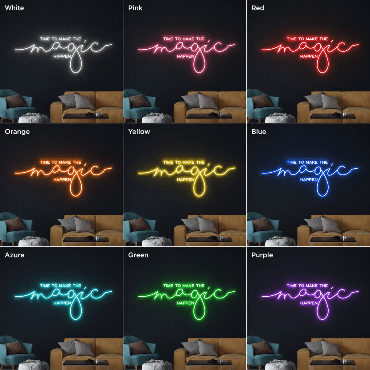 Time To Make The Magic Happen LED Neon Sign - Shineneon