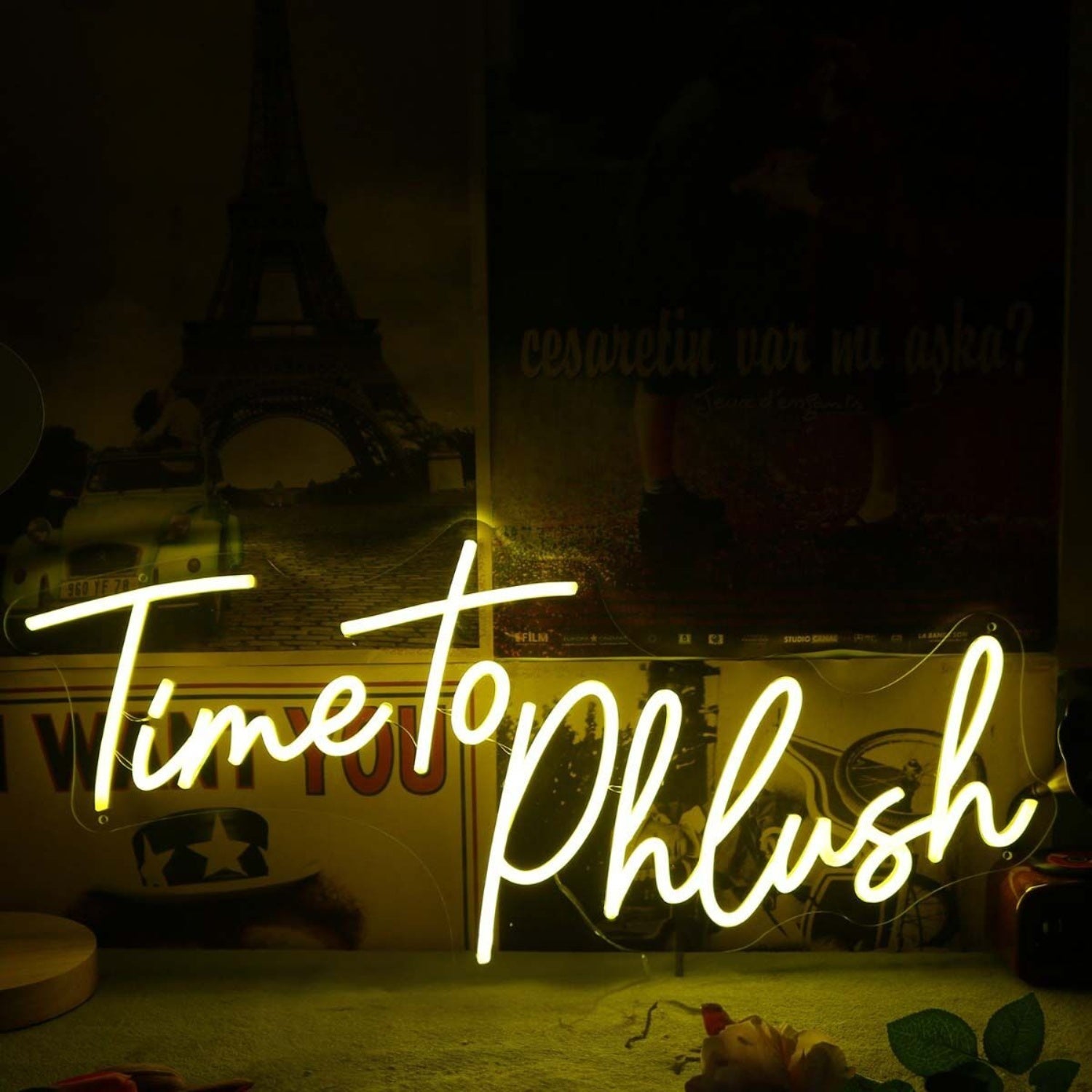 Time To Phlush Yellow Led Neon Sign - Shineneon