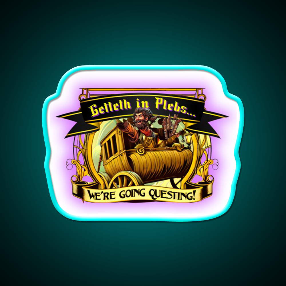 Time To Quest Man Cave Bar Led Neon Sign Rgb Color