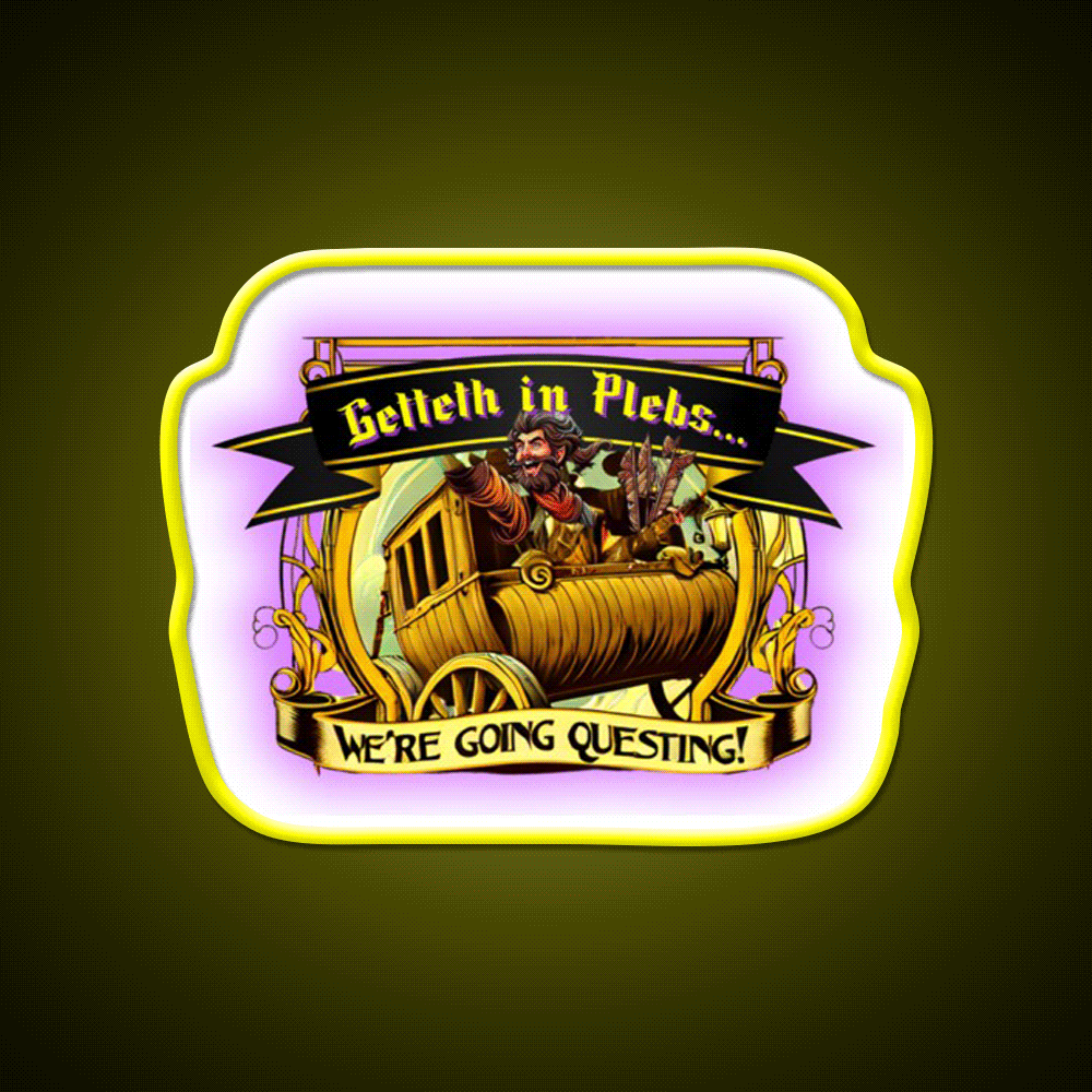 Time To Quest Man Cave Bar Led Neon Sign Rgb Color