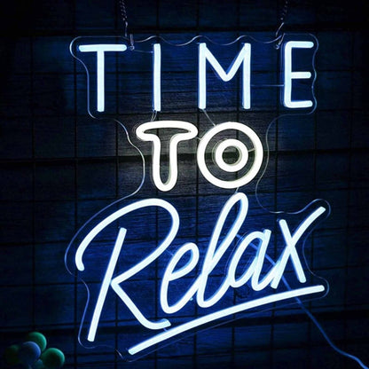 Time To Relax Bedroom Deco Led Neon Sign - Shineneon