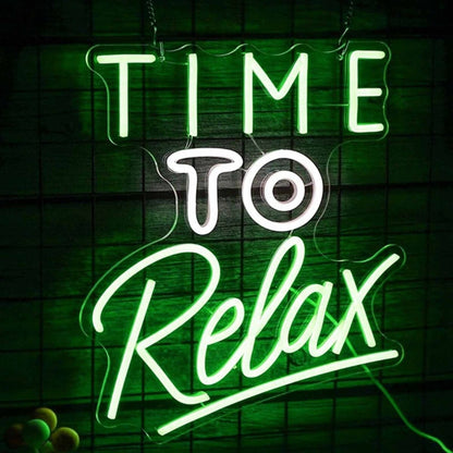 Time To Relax Bedroom Deco Led Neon Sign - Shineneon