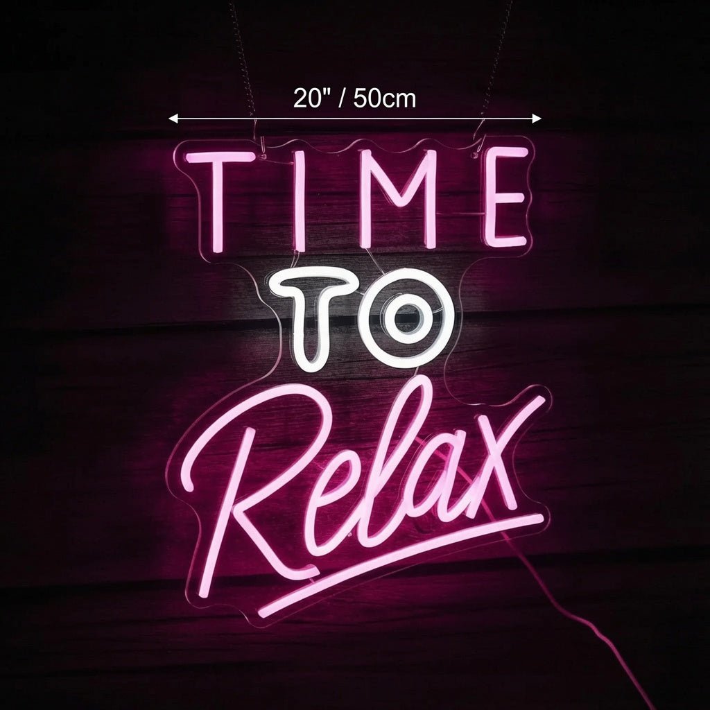 Time To Relax LED Neon Sign - Shineneon