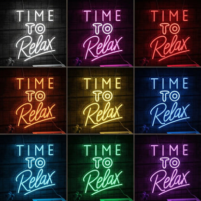 Time To Relax LED Neon Sign - Shineneon