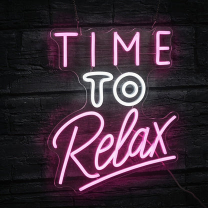 Time To Relax LED Neon Sign - Shineneon