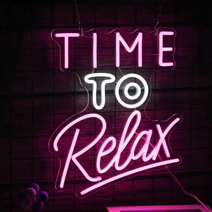 Time To Relax LED Neon Sign - Shineneon
