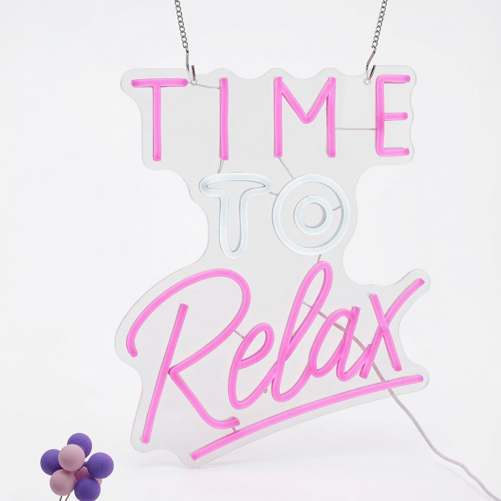 Time To Relax Wall Decor LED Neon Sign - 01 Original Product Image