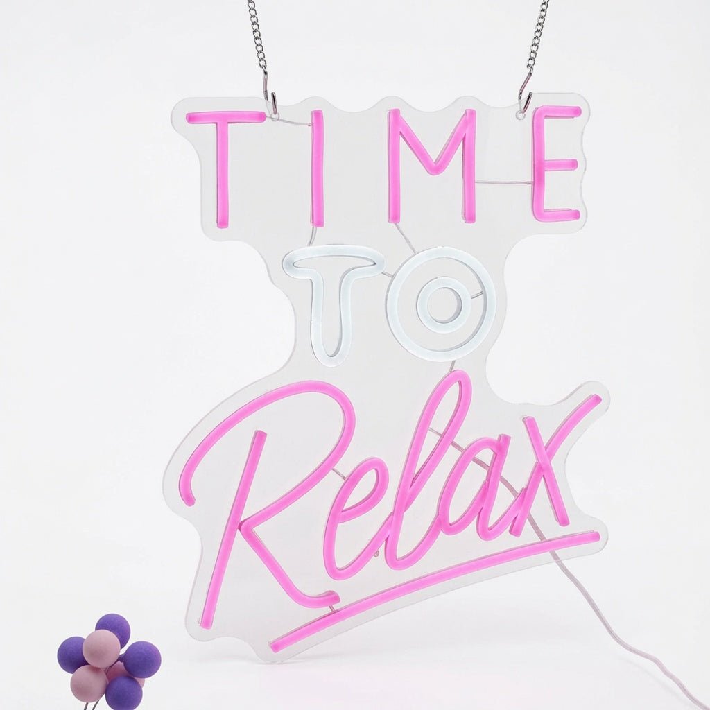 Time To Relax Wall Decor LED Neon Sign - Shineneon