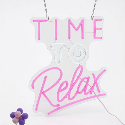 Time To Relax Wall Decor LED Neon Sign - Shineneon