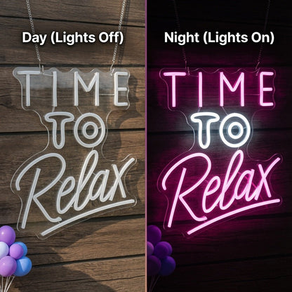 Time To Relax Wall Decor LED Neon Sign - Shineneon