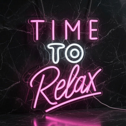 Time To Relax Wall Decor LED Neon Sign - Shineneon