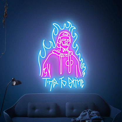 Time To Shine Led Neon Sign Game Room Bars Stores - Shineneon