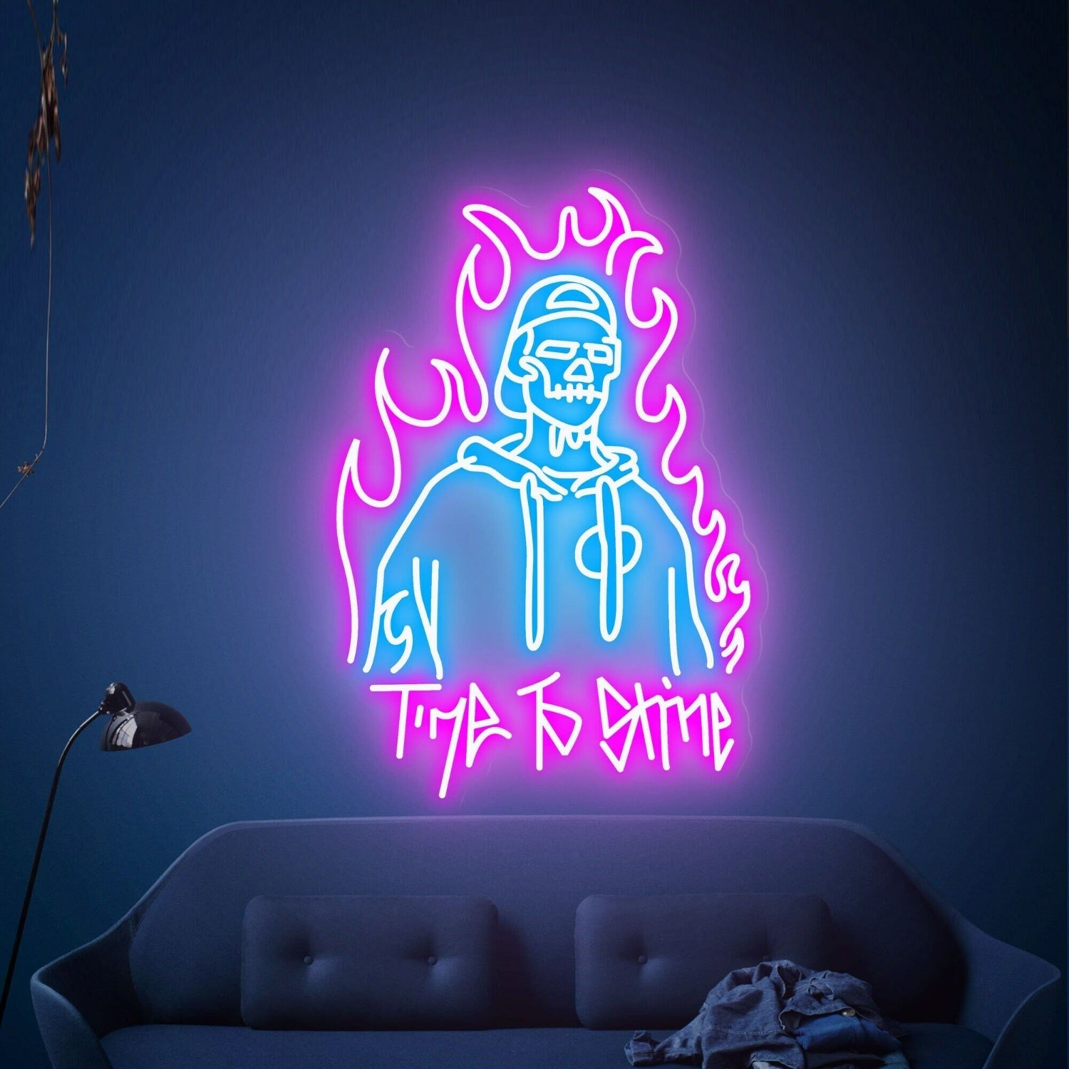 Time To Shine Led Neon Sign Game Room Bars Stores - Shineneon