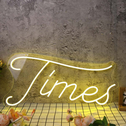 Times Yellow Led Neon Sign - Shineneon
