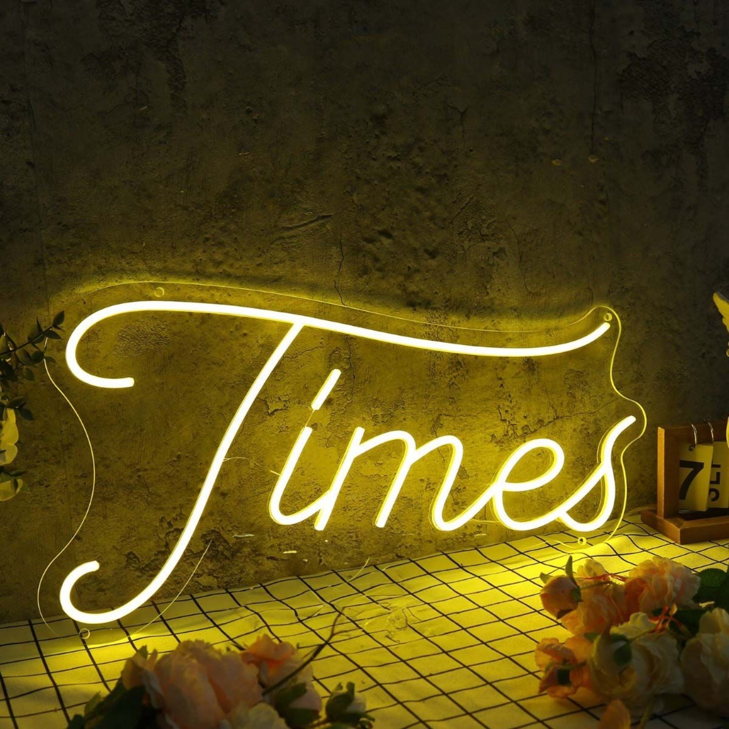 Times Yellow Led Neon Sign - Shineneon