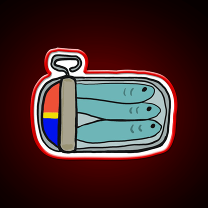 Tin Of Sardines Snack Food Led Neon Sign Rgb Color - Shineneon