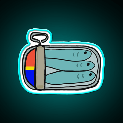 Tin Of Sardines Snack Food Led Neon Sign Rgb Color - Shineneon