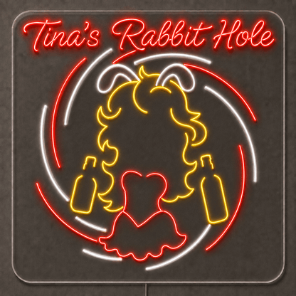 Tina's Rabbit Hole Custom LED Neon Sign Waterproof - Shineneon
