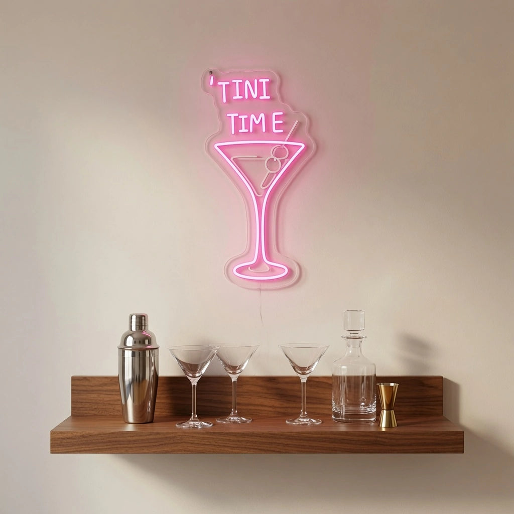 Tini Time LED Neon Sign - 02 High-Converting Product Image