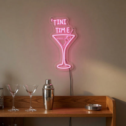 Tini Time LED Neon Sign - 03 Real Lifestyle Scene