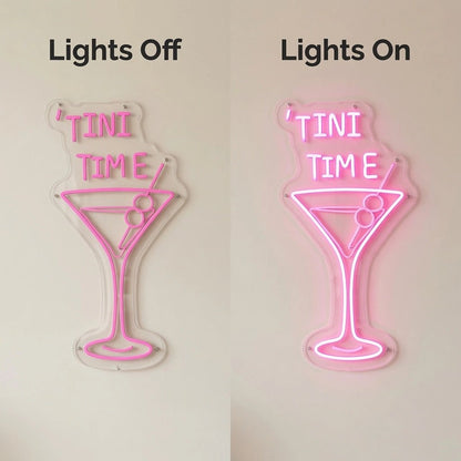 Tini Time LED Neon Sign - Shineneon