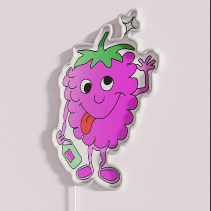 Tipsy Raspberry Rgb Led Neon Sign - Shineneon