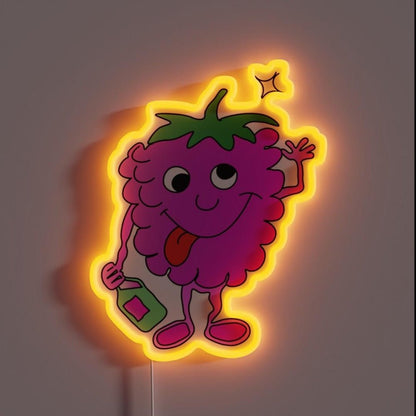 Tipsy Raspberry Rgb Led Neon Sign - Shineneon