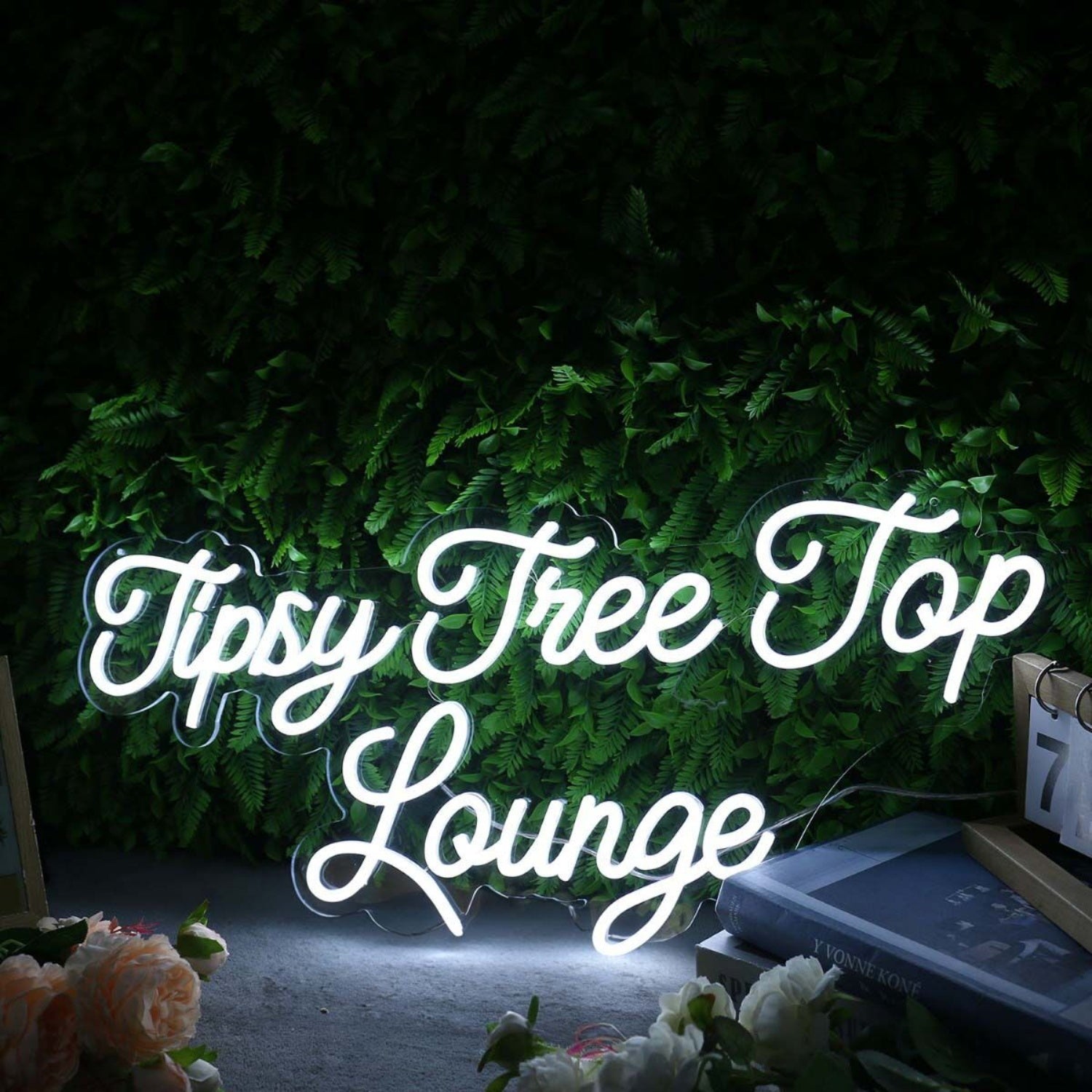 Tipsy Tree Top Lounge White Led Neon Sign - Shineneon