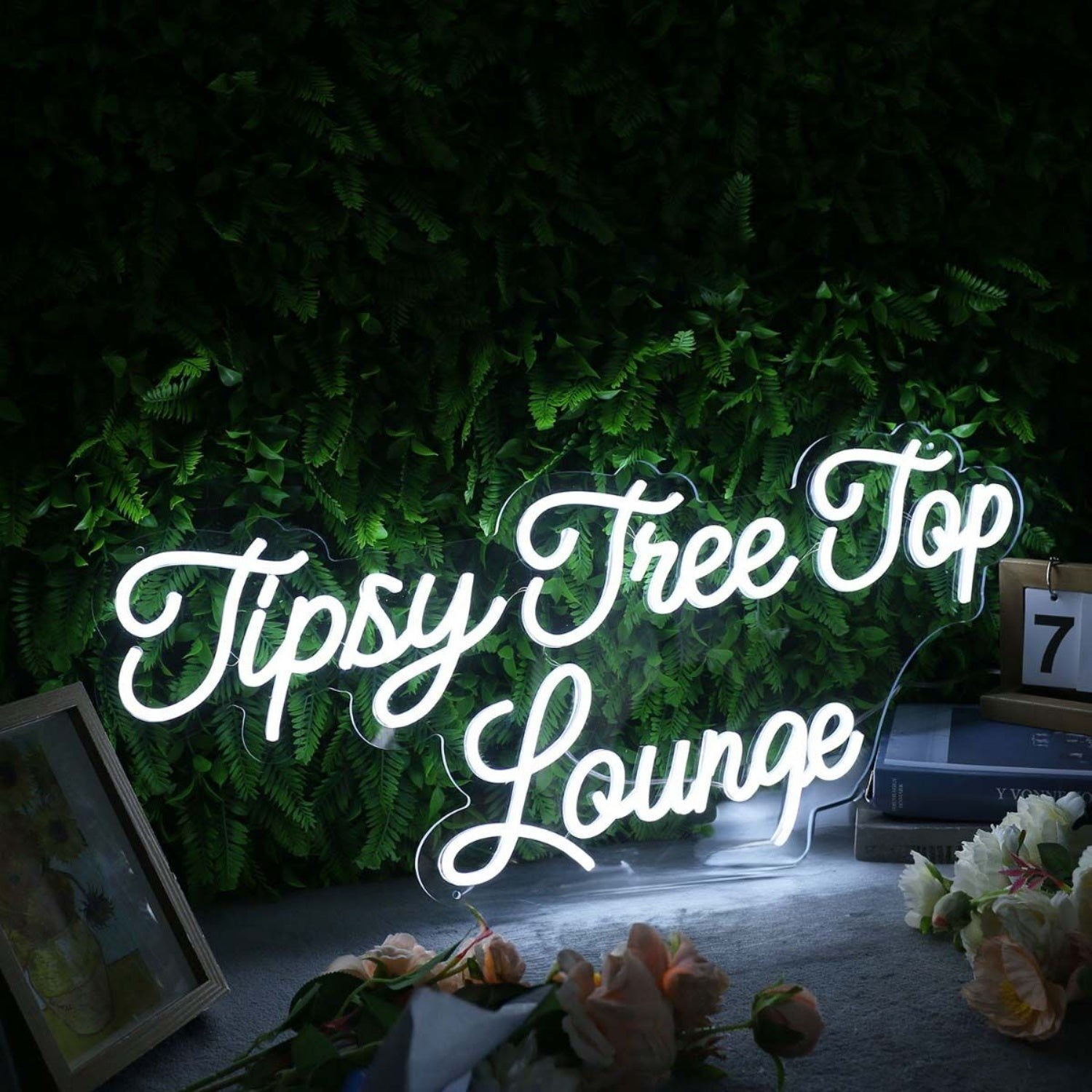 Tipsy Tree Top Lounge White Led Neon Sign - Shineneon