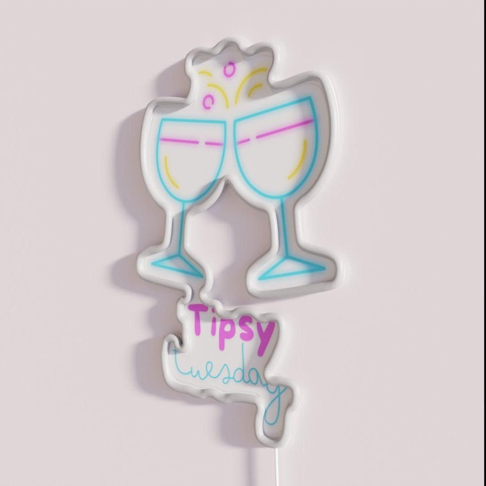 Tipsy Tuesday Rgb Led Neon Sign - Shineneon