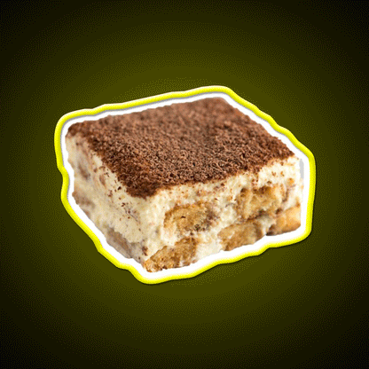 Tiramisu Snack Food Led Neon Sign Rgb Color - Custom LED neon sign front view