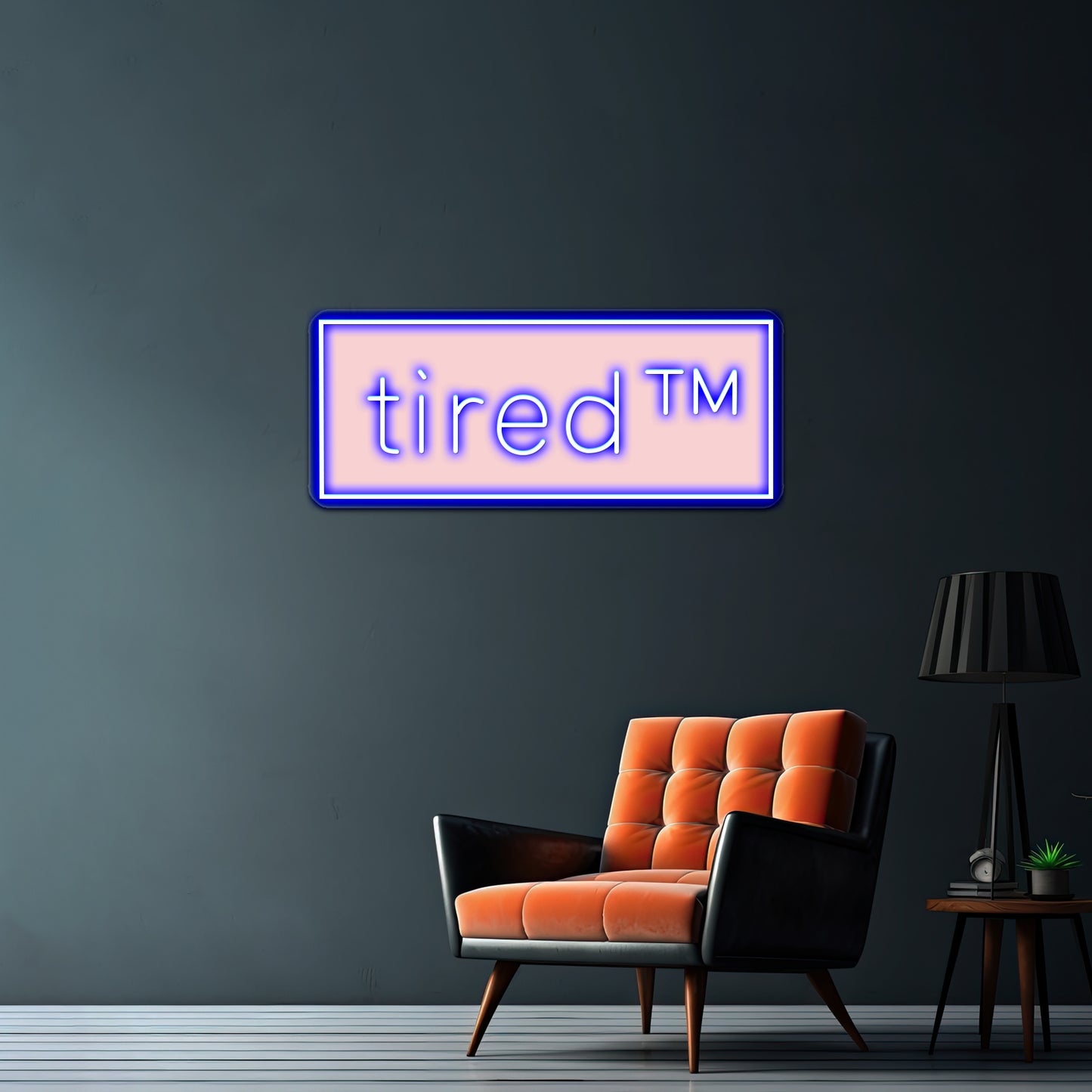 Tired Tm Artwork Personalized Neon Signs