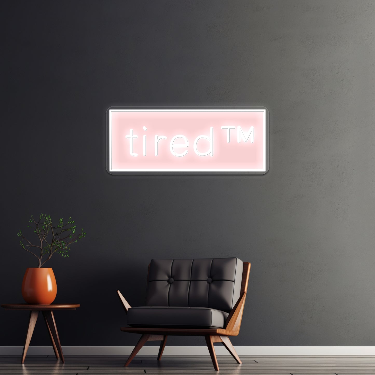 Tired Tm Artwork Personalized Neon Signs