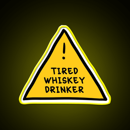 Tired Whsikey Drinker Whiskey Drink Bar Led Neon Sign Rgb Color - Shineneon