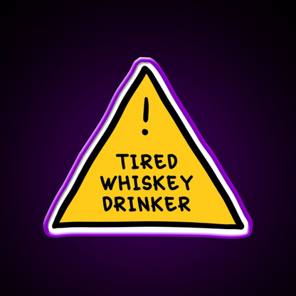Tired Whsikey Drinker Whiskey Drink Bar Led Neon Sign Rgb Color - Shineneon
