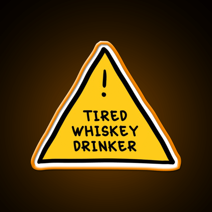 Tired Whsikey Drinker Whiskey Drink Bar Led Neon Sign Rgb Color - Shineneon