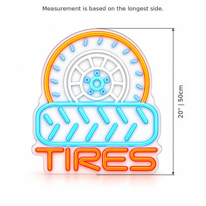 Tires Wheel Tread LED Neon Sign - Shineneon