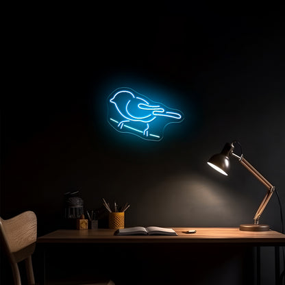 Tit Bird Neon Sign Small Bird Wall Decor Neon Led Lights